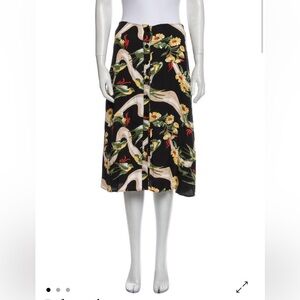 Reformation tropical print skirt